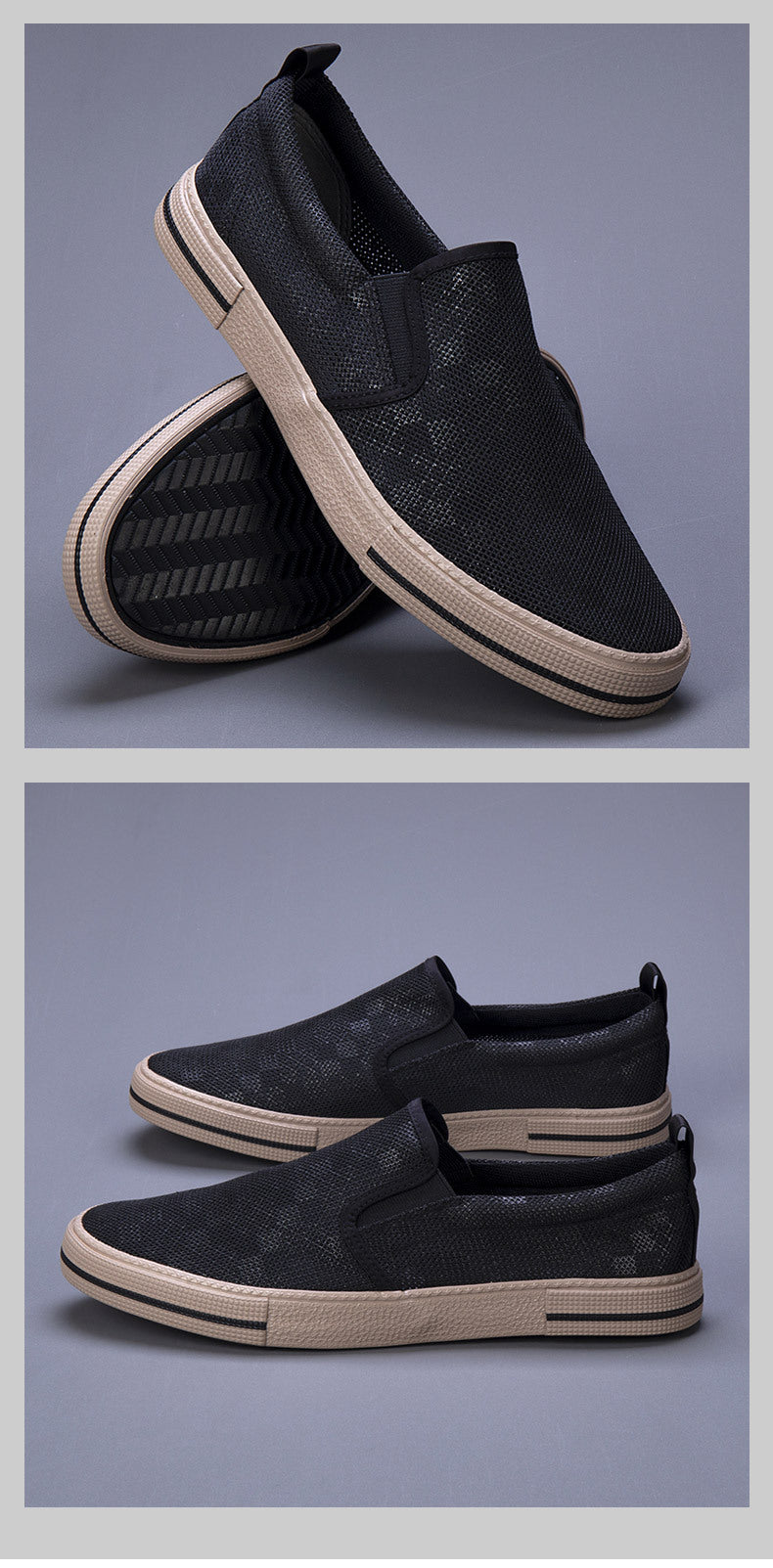 Men's Trendy Breathable Casual Flat Canvas Shoes - Nuri Shopping