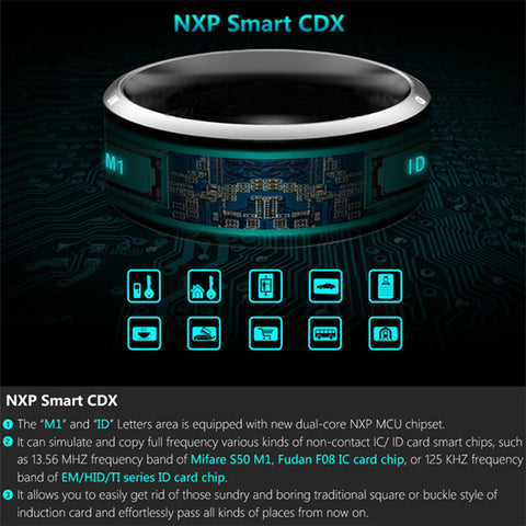 Multifunctional Smart NFC Ring Fashion