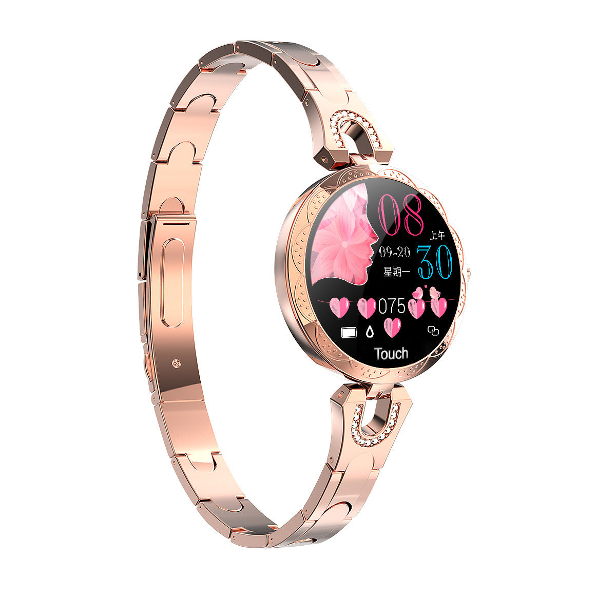 Wearable Device Heart Rate Monitor Sports Smartwatch for Women Ladies