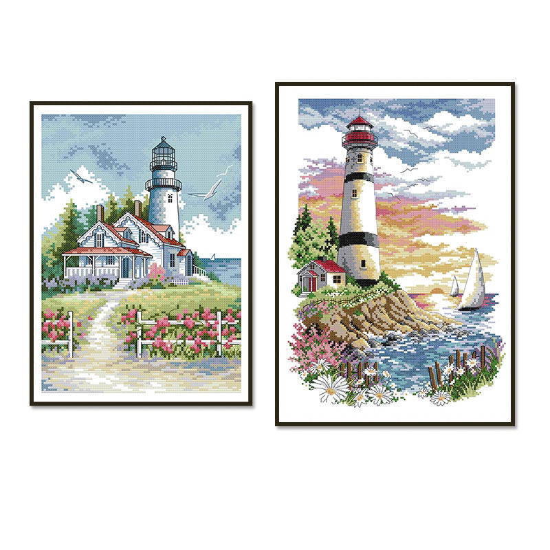 Lighthouse cross stitch