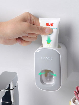 Wall Mounted Automatic Toothpaste Holder Bathroom Accessories Set Dispenser - Nuri Shopping