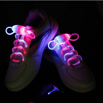 Led Sport Shoe Laces Glow Shoe Strings Round Flash Light Shoelaces - Nuri Shopping