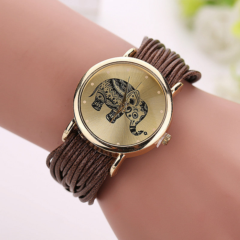 Creative elephant watch