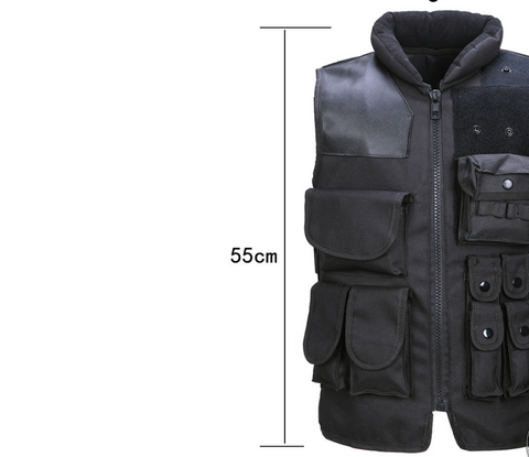 Tactical Vest Black Mens Military Hunting Vest