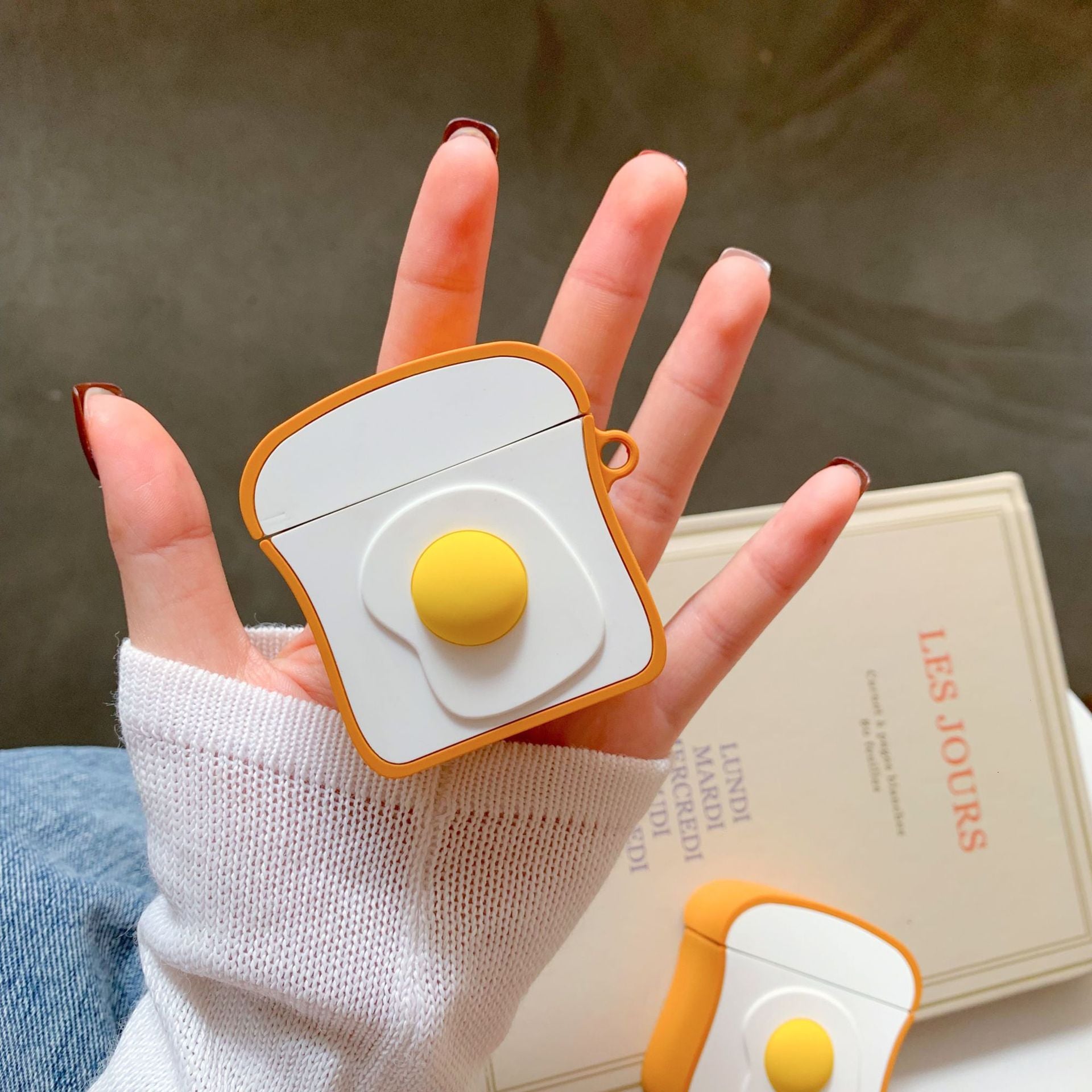 Compatible with Apple, Breakfast Egg Toast Airpod Case