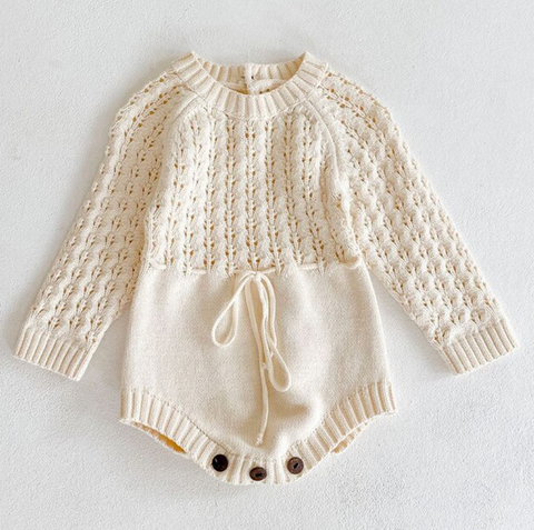 Girl Baby Knitted Hollow Waist