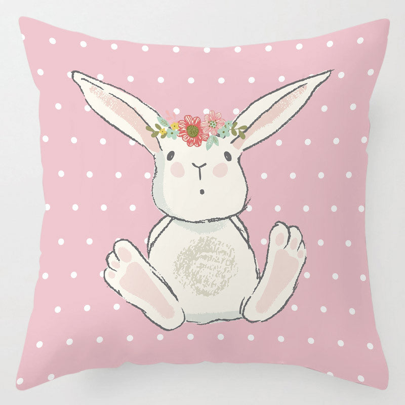 Cartoon Bunny Cushion Cover Home Textiles