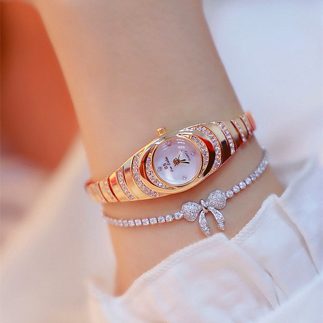Female Fashion Bracelet Watches Women Full Diamond Watch