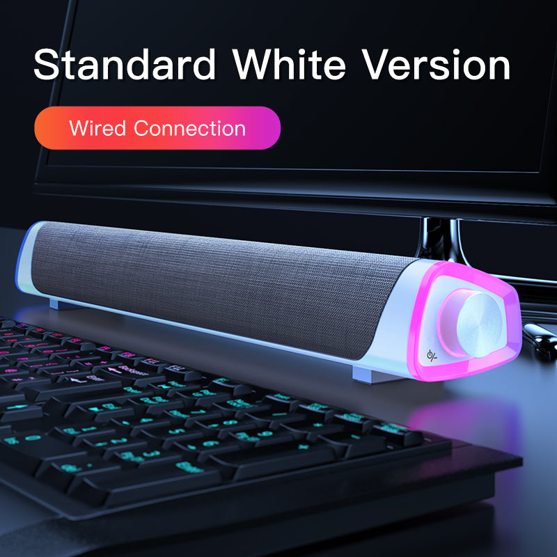 Speaker Bar Stereo Sound subwoofer Bluetooth Speaker For Macbook Laptop