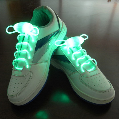 Led Sport Shoe Laces Glow Shoe Strings Round Flash Light Shoelaces - Nuri Shopping