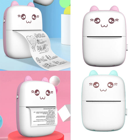 Mini Printer Portable Mini Bluetooth WiFi New Wrong Printer Mobile Phone Photo Title Note Hot Print Pocket Student Error Label Printer - Nuri Shopping