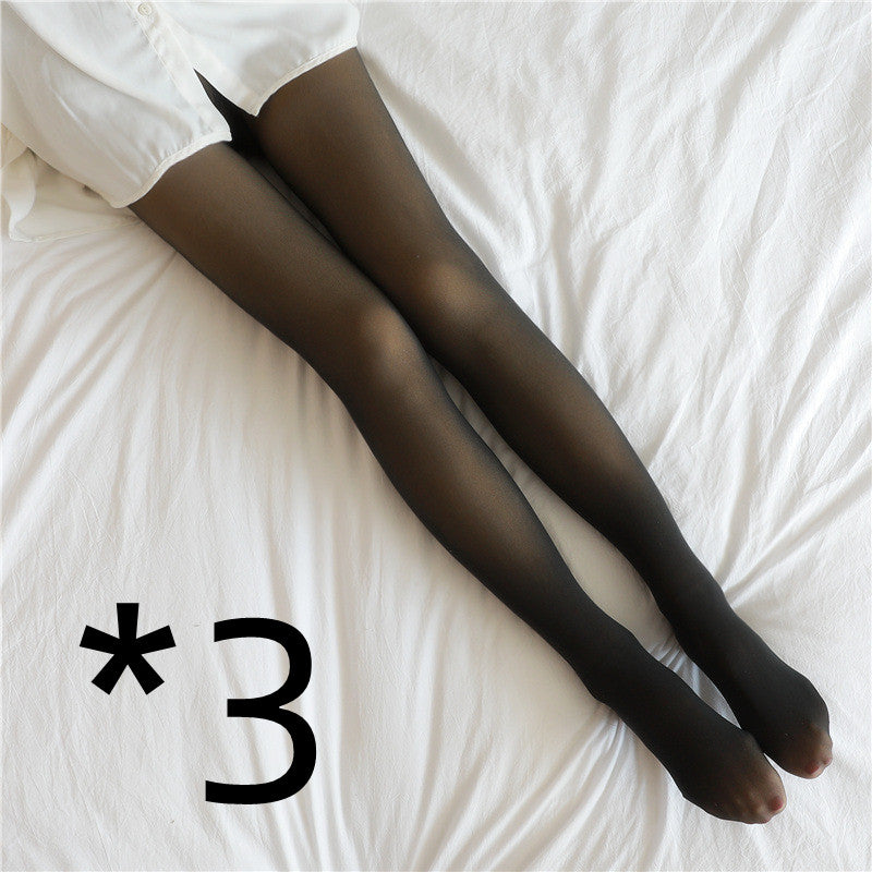 Fleece Pantyhose Women Fleece Lined Pantyhose Thermal Winter Tights - Nuri Shopping