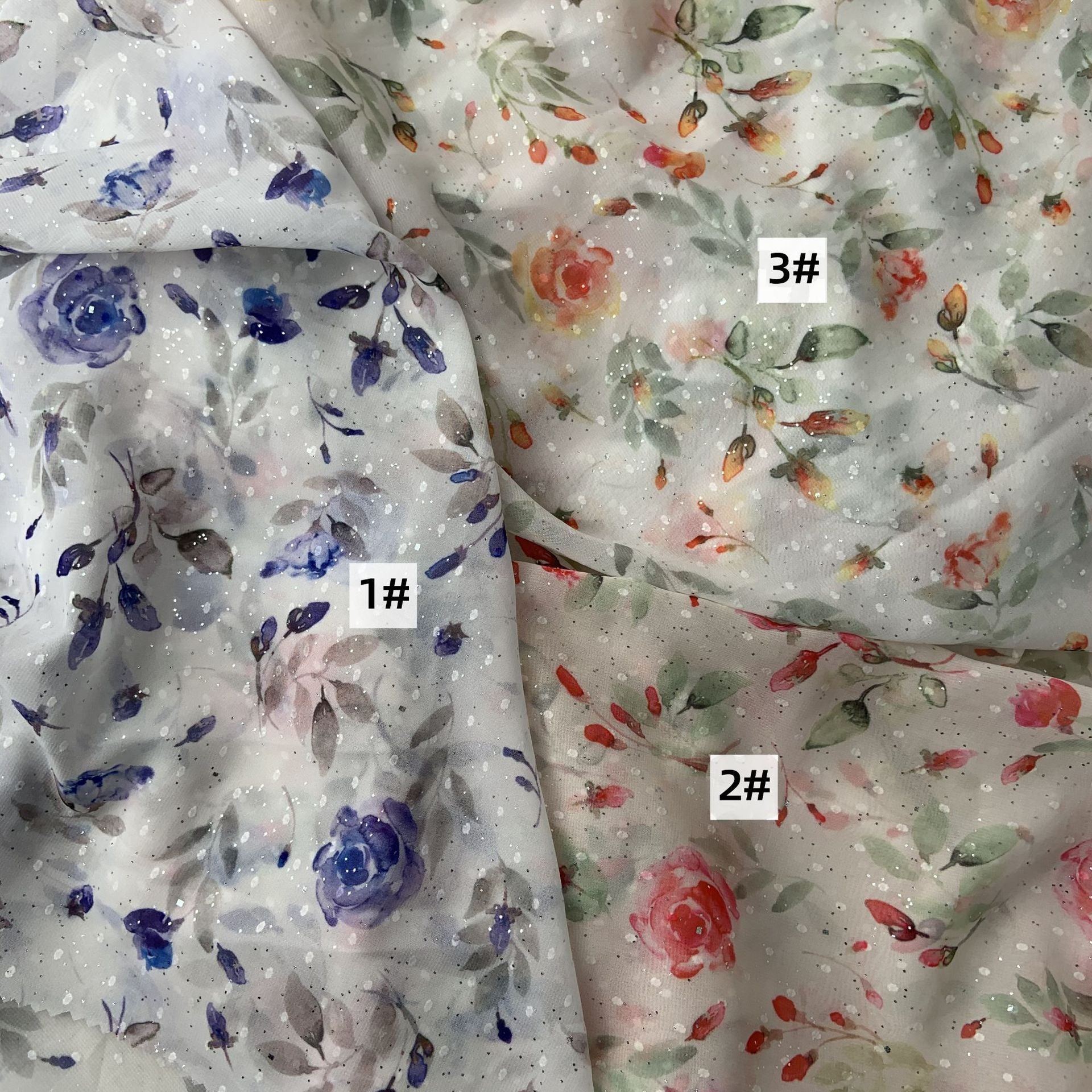 Chiffon Gold Printed Hanfu Fabric