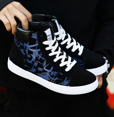 Spring high top shoes Korean Edition men - Nuri Shoppings shoes - Nuri Shopping