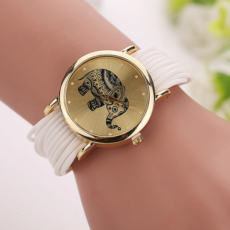 Creative elephant watch