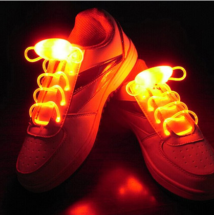 Led Sport Shoe Laces Glow Shoe Strings Round Flash Light Shoelaces - Nuri Shopping