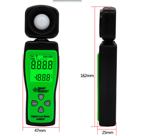 Illuminometer UV Radiometers Photometer Luxmeter Light Meter 0-200000 Lux