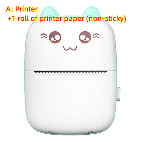 Mini Printer Portable Mini Bluetooth WiFi New Wrong Printer Mobile Phone Photo Title Note Hot Print Pocket Student Error Label Printer - Nuri Shopping