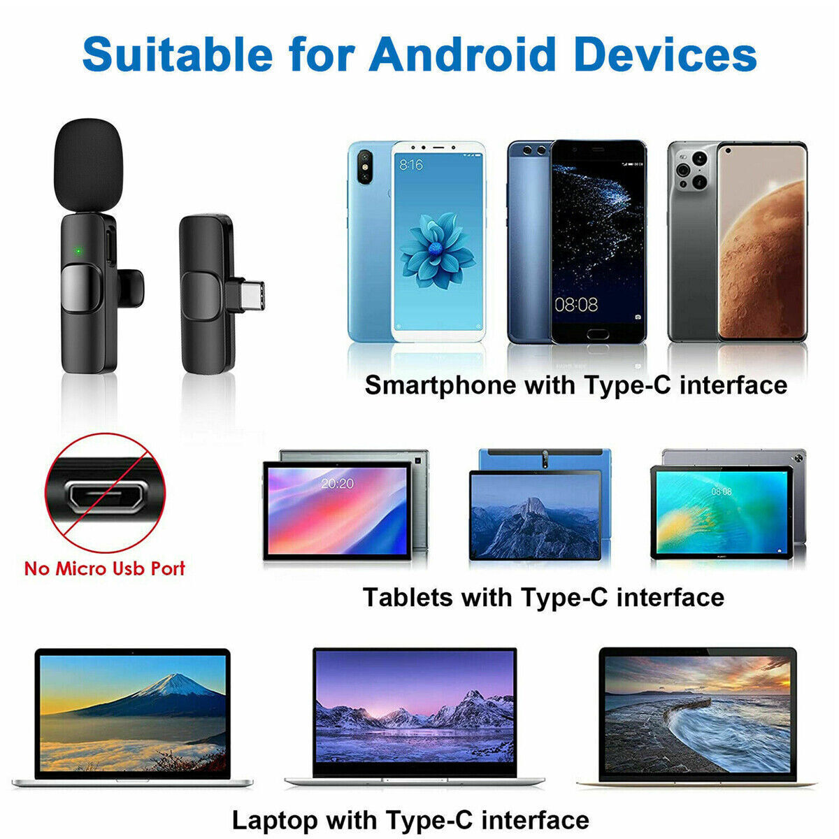 Microphones Set Short Video Recording Chargeable Handheld