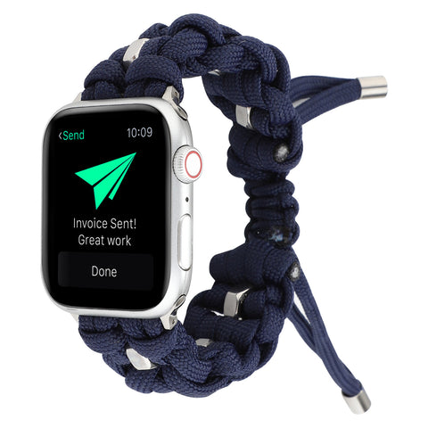 Apple Watch Nylon StrapIwatch Outdoor Umbrella Cord Braided Strap