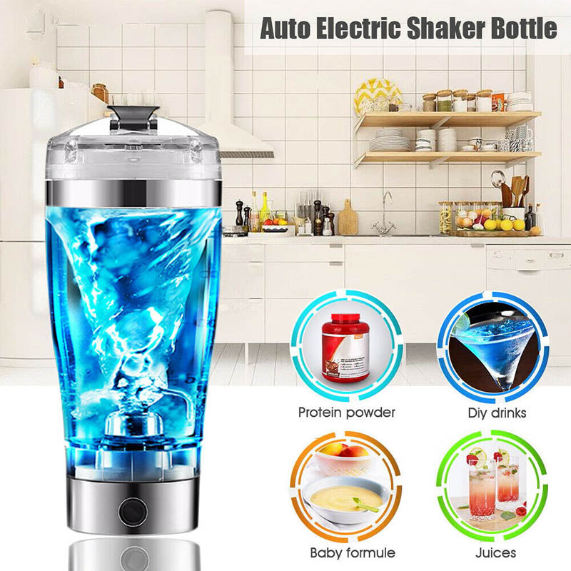 Electric Protein Shake Stirrer USB Shake Bottle Milk Coffee Blender Kettle Sports And Fitness Charging Electric Shaker Cup - Nuri Shopping