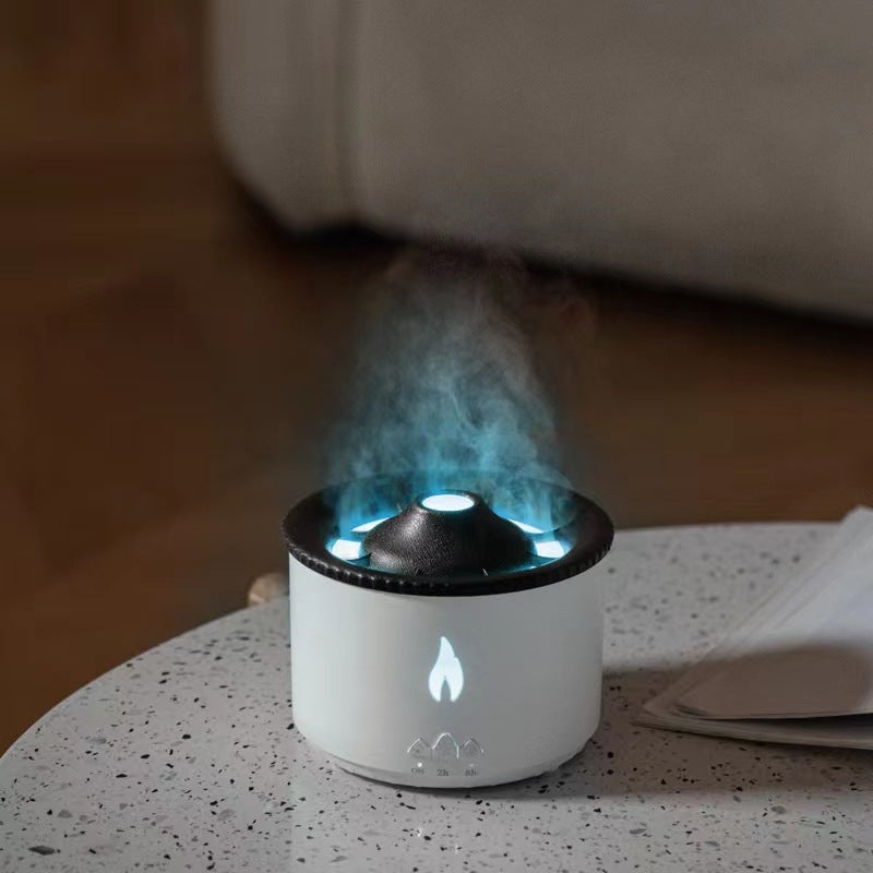 Volcano Aromatherapy Machine Spray Jellyfish Air Flame Humidifier Diffuser