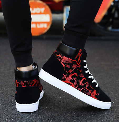 Spring high top shoes Korean Edition men - Nuri Shoppings shoes - Nuri Shopping