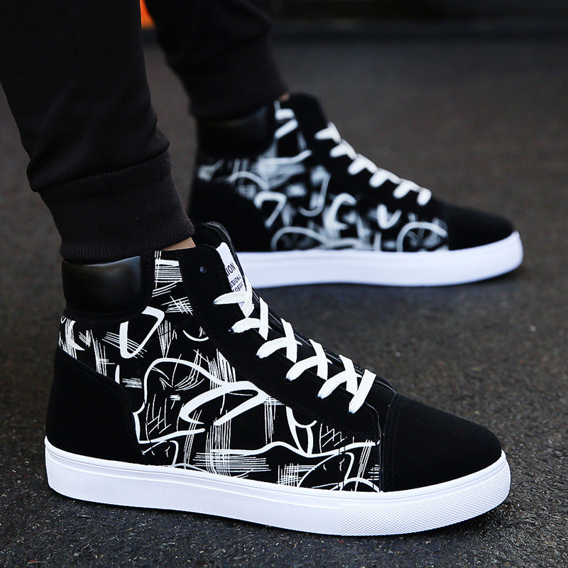 Spring high top shoes Korean Edition men - Nuri Shoppings shoes - Nuri Shopping