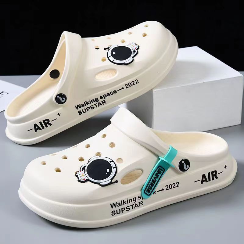 Astronaut Decor Slippers Summer Indoor Home Shoes Outdoor Garden Clogs Shoes - Nuri Shopping