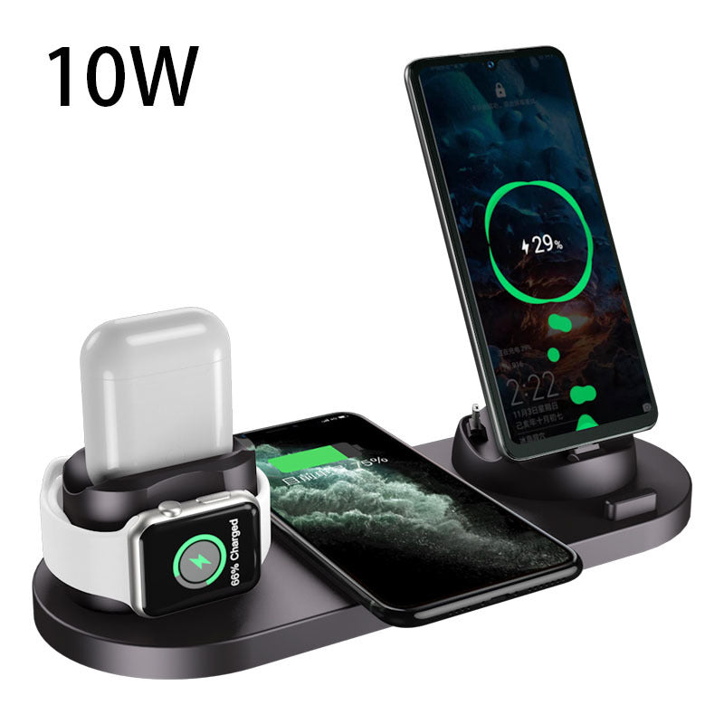 Fast Charging Pad For Phone Watch 6 In 1 Charging Dock Station