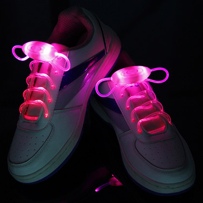 Led Sport Shoe Laces Glow Shoe Strings Round Flash Light Shoelaces - Nuri Shopping