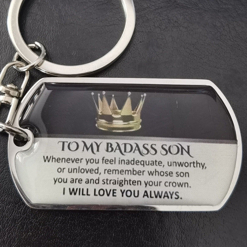 To My Badass Metal Keychains