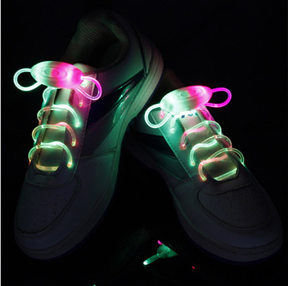 Led Sport Shoe Laces Glow Shoe Strings Round Flash Light Shoelaces - Nuri Shopping