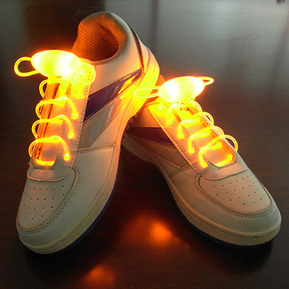 Led Sport Shoe Laces Glow Shoe Strings Round Flash Light Shoelaces - Nuri Shopping