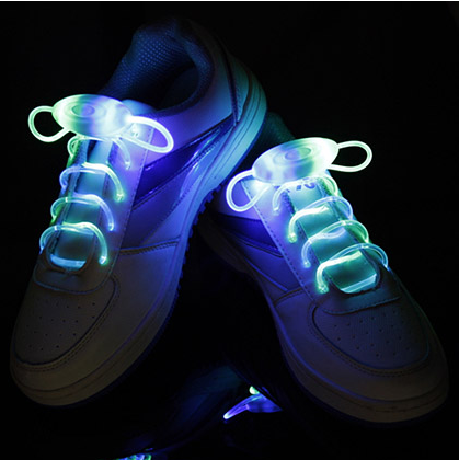 Led Sport Shoe Laces Glow Shoe Strings Round Flash Light Shoelaces - Nuri Shopping