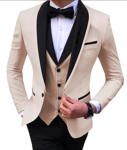 Blue Slit Mens Suits