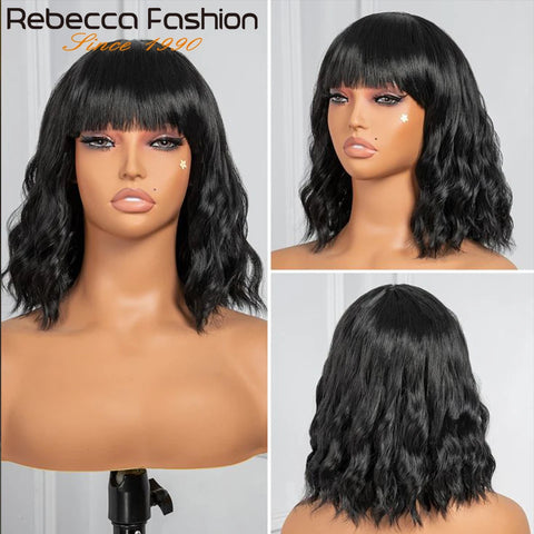 Natural Wave Bob Wigs Human Hair Wigs