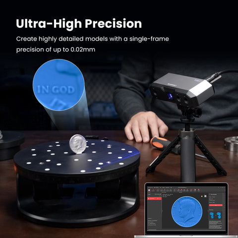 advanced 3D Scanner Up to 0.02mm Precision