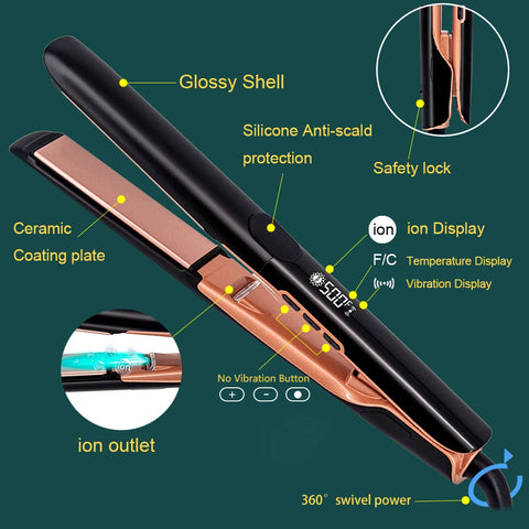 Plasma Hair Flat Iron 500F Hair Straightener Keratin Treatment