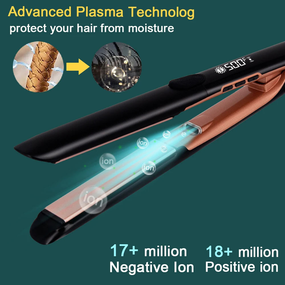 Plasma Hair Flat Iron 500F Hair Straightener Keratin Treatment