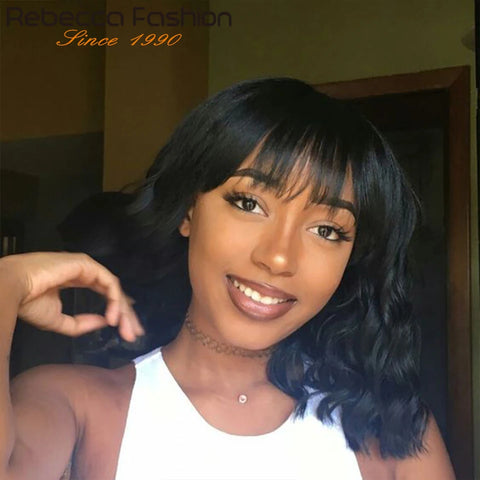 Natural Wave Bob Wigs Human Hair Wigs