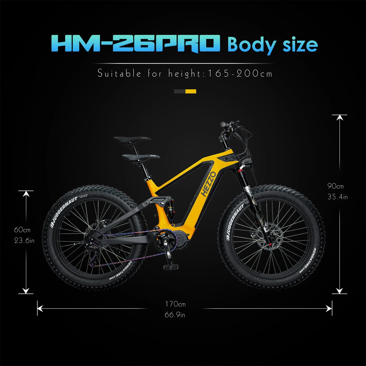 52V 1000W BAFANG M620 Mid Drive 21Ah Off-Road 9 Speed Electric Bike