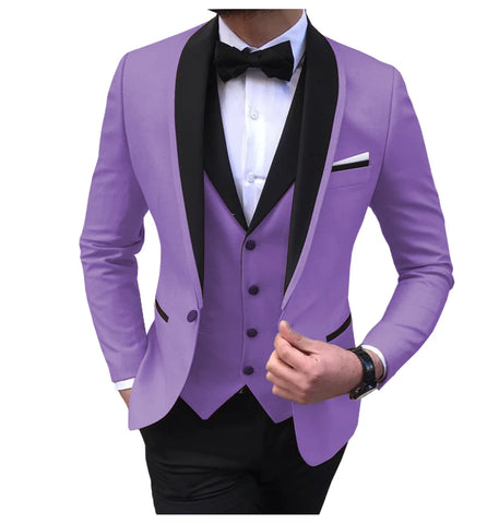 Blue Slit Mens Suits