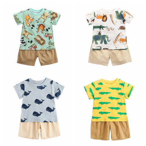 Boys Clothing Sets Summer Short Sleeve