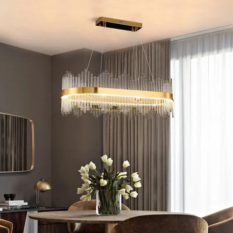 Chandelier Living Room Modern Simple Light Luxury Lighting Dining Room Lamp Hall Pendant Lights Crystal Bedroom Lamp 2024 New