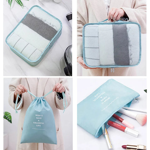 9 pieces Set Travel Organizer Storage Bags