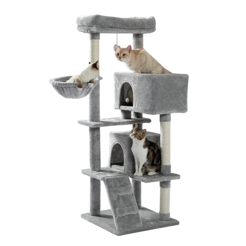 Wood Climbing Tree Cat Jumping Toy with Ladder Climbing Frame Cat Furniture