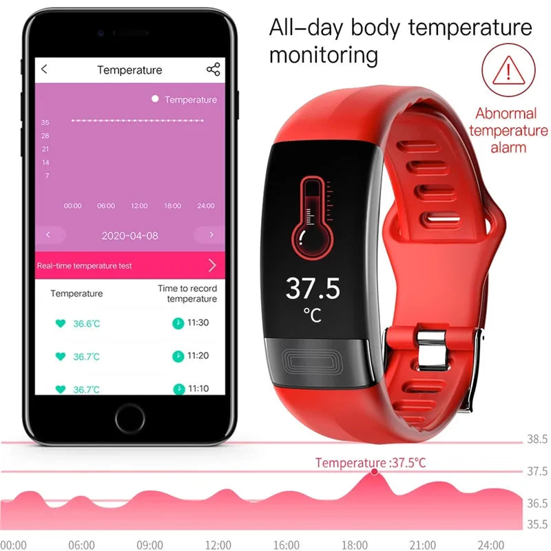 P11 Plus ECG Smart Band Watch Heart Rate Monitor