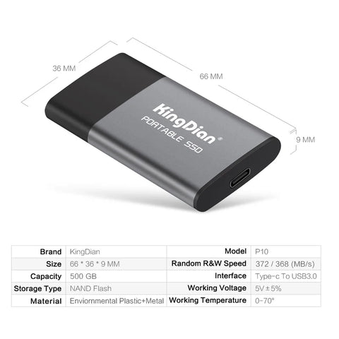 KingDian External Portable SSD