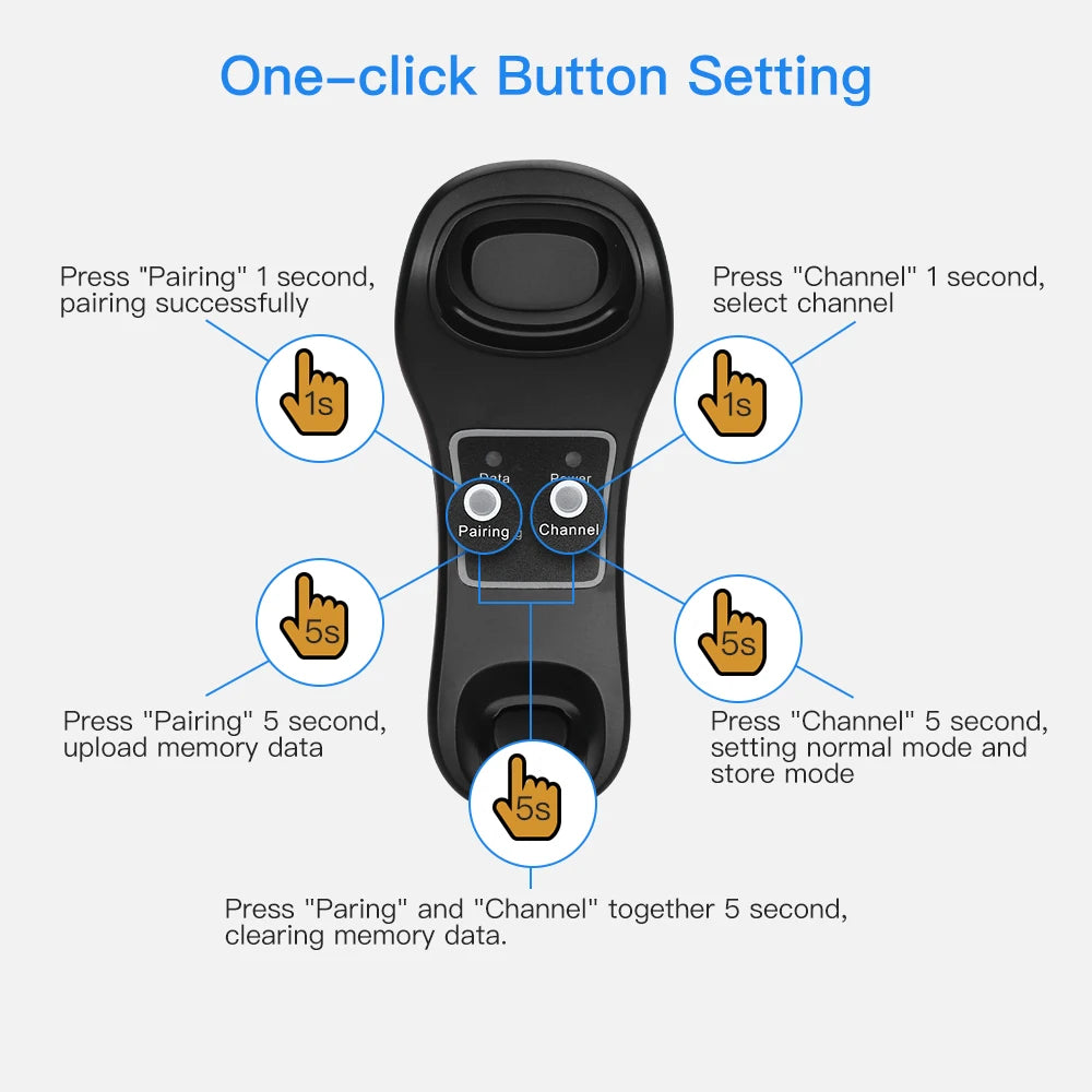 Wireless Barcode Scanner Reader